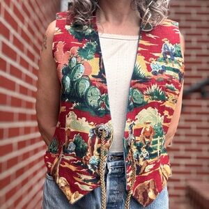 Vintage Western Themed Vest